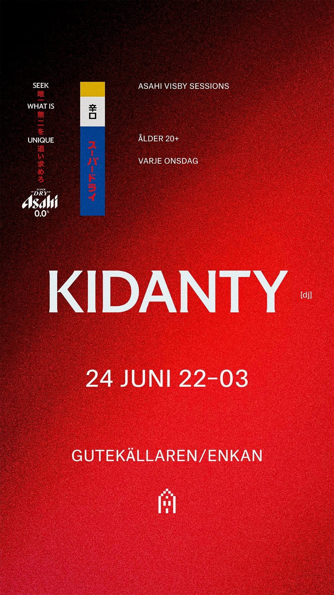 Asahi Visby Sessions flyer för VIP-utlottningen
